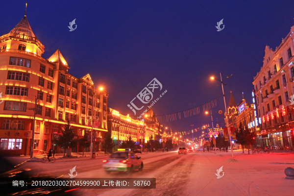 額爾古納雪夜夜景