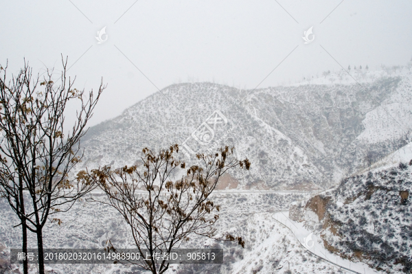 陜北雪景