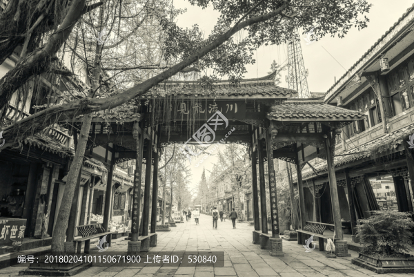 四川古鎮(zhèn)黃龍溪懷舊照片
