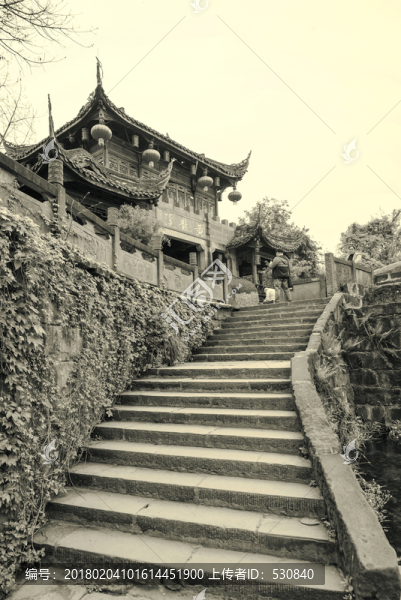 四川古鎮(zhèn)黃龍溪懷舊照片