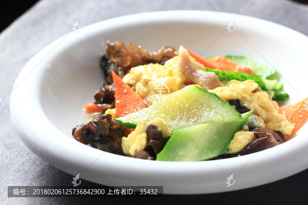 木須肉蓋飯