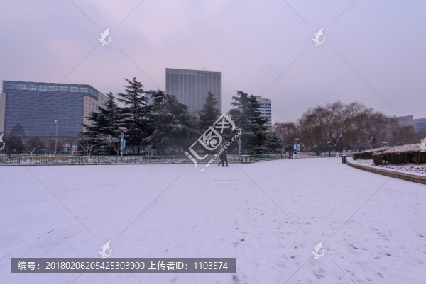 下雪后的濟南泉城廣場,（15）