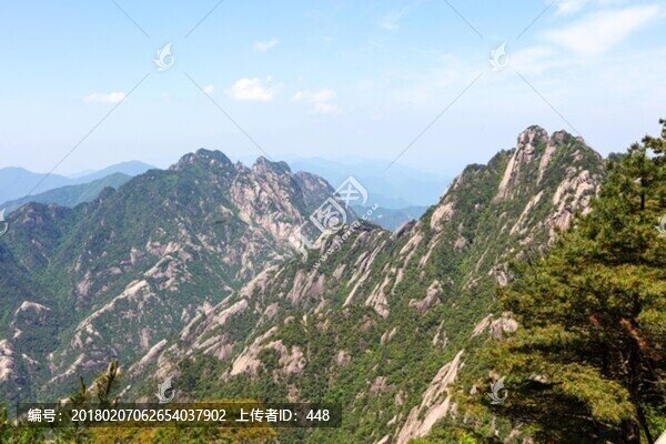 安徽黃山,黃山,山峰,山岳