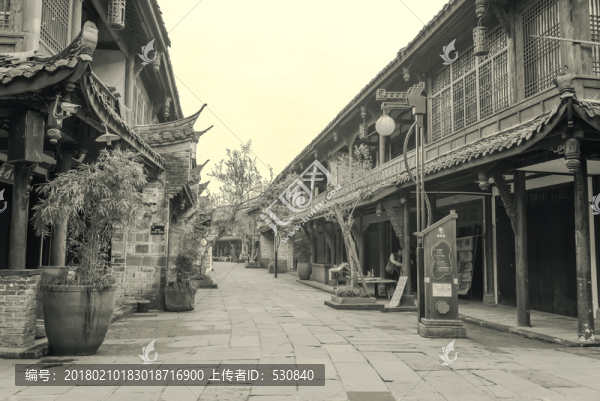 成都古鎮(zhèn)黃龍溪老照片