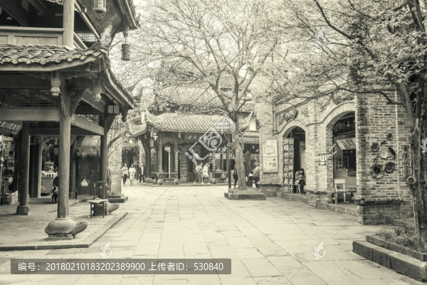 成都古鎮(zhèn)黃龍溪懷舊照片