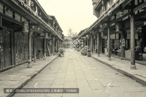 成都古鎮(zhèn)黃龍溪懷舊照片
