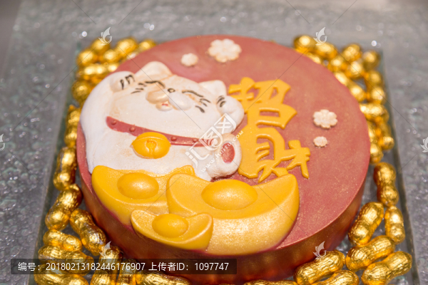 招財貓蛋糕,蛋糕