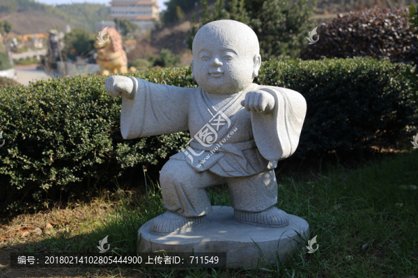 練功夫的小和尚