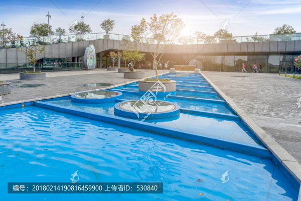 水池噴泉城市廣場(chǎng)