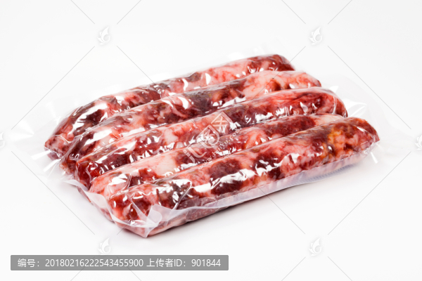 廣味香腸白背景圖片