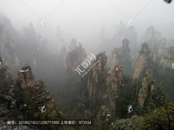 張家界雪景