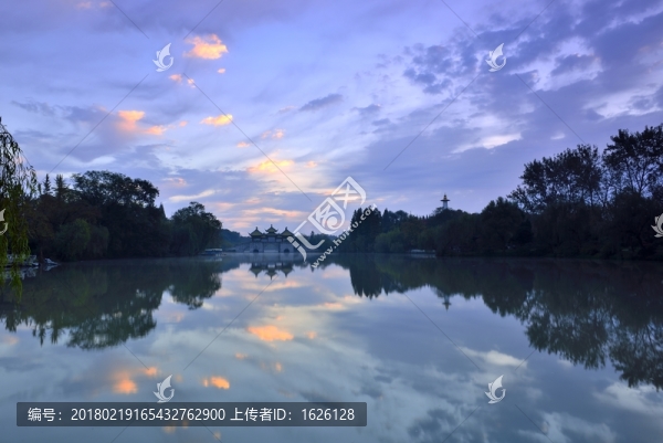 揚州瘦西湖日出