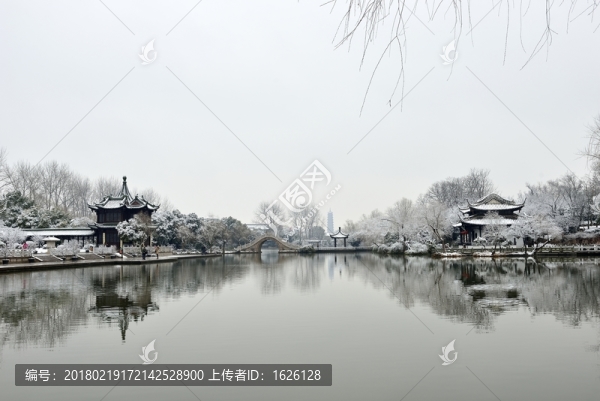 瘦西湖雪景