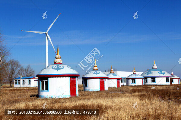 蒙古包,草原,風(fēng)車,民族風(fēng)情