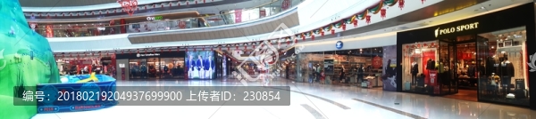 商業(yè)中心中庭,店鋪門面