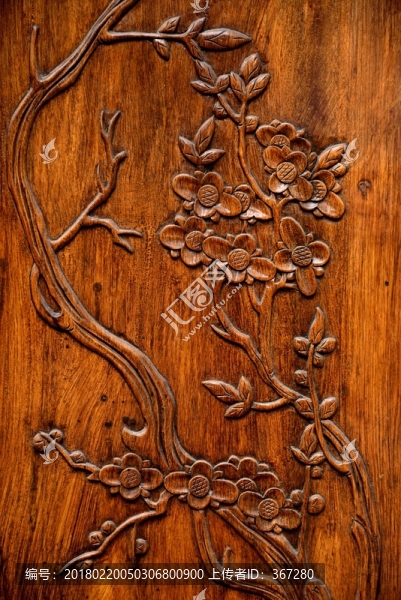 仿古家具上的雕花圖案