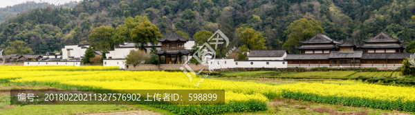 婺源江南庭院全景