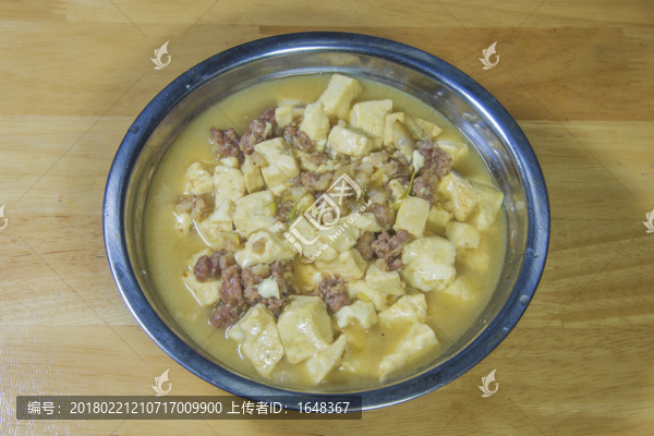 一盆肉末燉豆腐