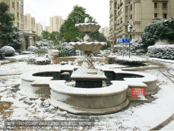 花園雪景