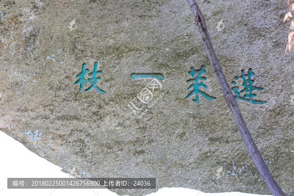 華山,摩崖石刻,蓬萊一枝