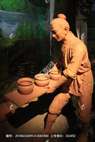 滎經(jīng),砂器文化,場(chǎng)景雕塑