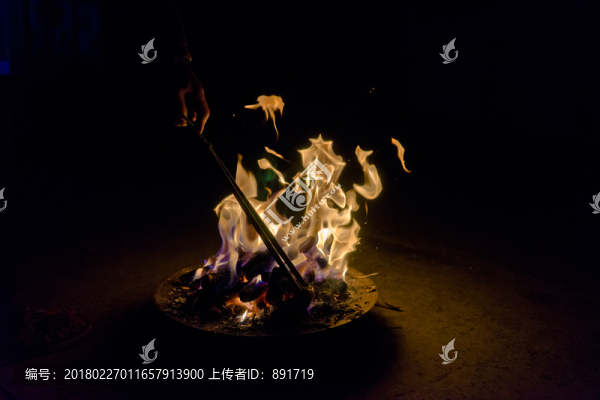 火,光,火苗,火焰,火光