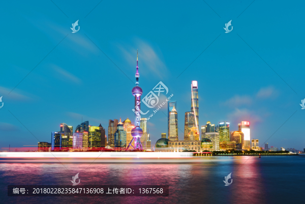 上海外灘,陸家嘴夜景