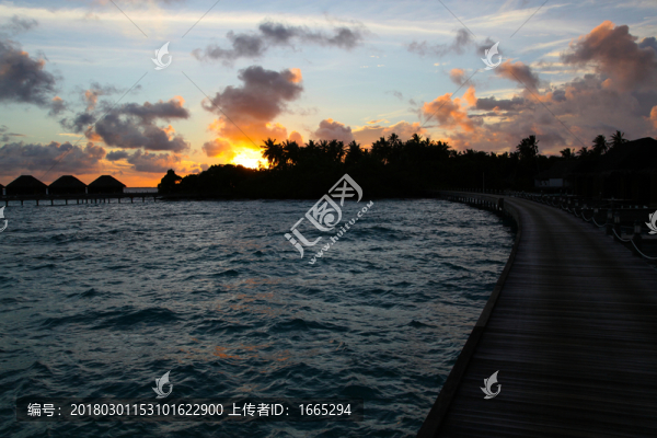 馬爾代夫夕陽
