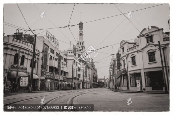 民國建筑老上海街景