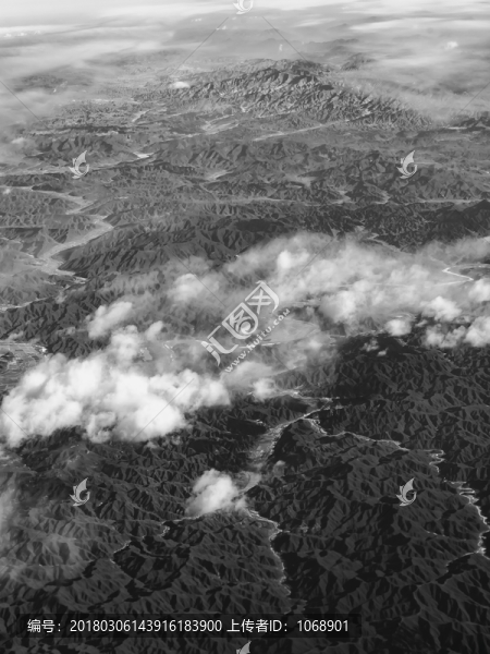 航拍大地山川