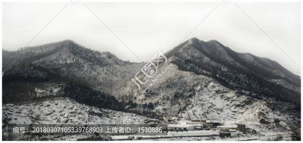 遼東,山區(qū),雪后