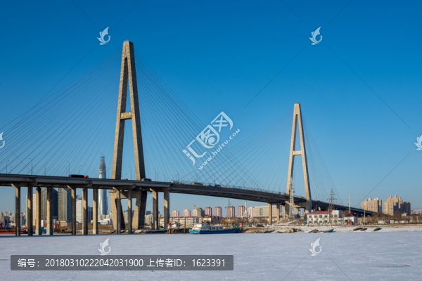 天津?yàn)I海新區(qū),濱海大橋
