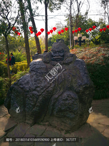 桃園結(jié)義張飛雕塑