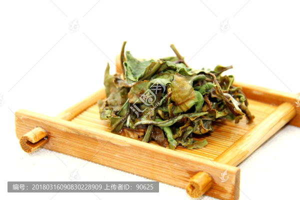 壽眉茶葉特寫