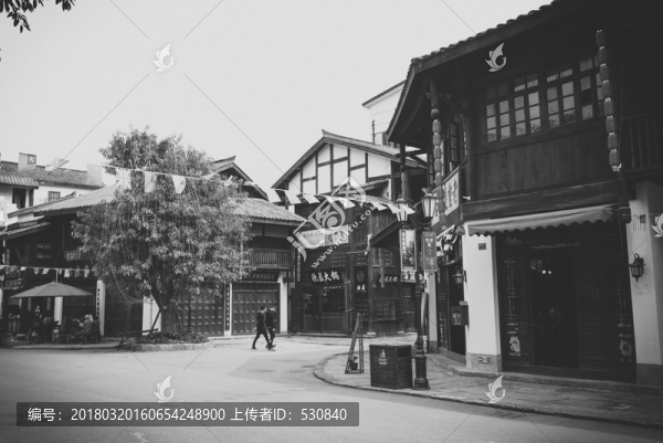 老重慶,民國(guó)建筑場(chǎng)景老照片