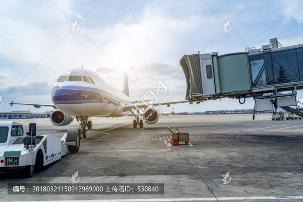 飛機場停機坪民航飛機