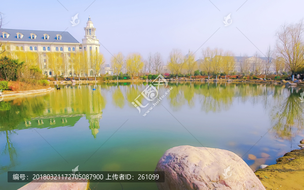 歐式建筑校園風(fēng)景