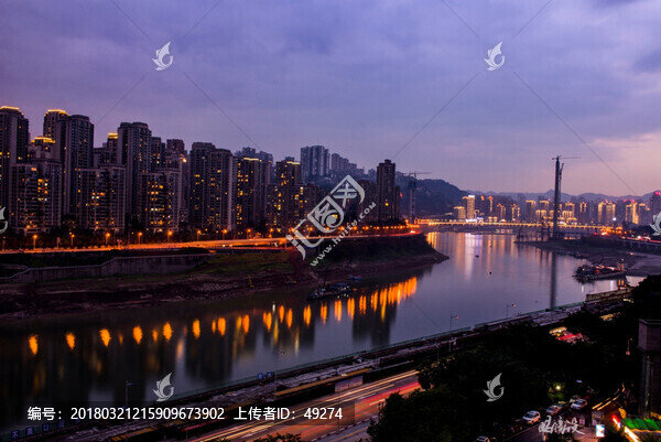 嘉陵江夜景