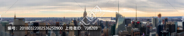 美國(guó)紐約城市風(fēng)光全景