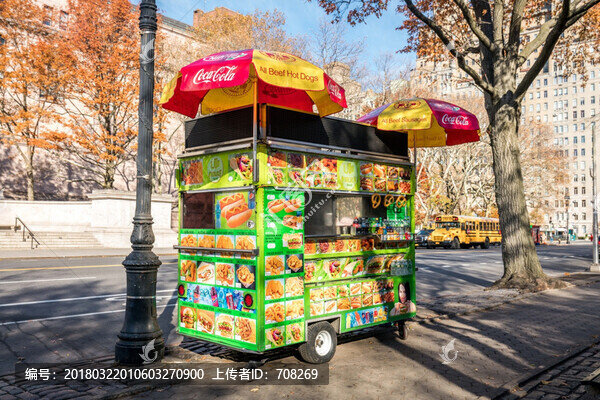 美國(guó)紐約街頭餐車(chē)