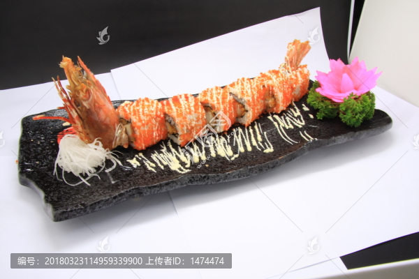 明蝦壽司卷