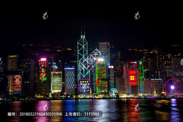 香港維多利亞夜景