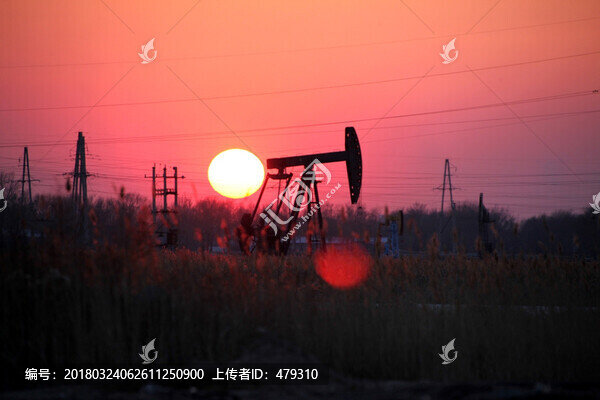 油田,磕頭機,采油,采油機