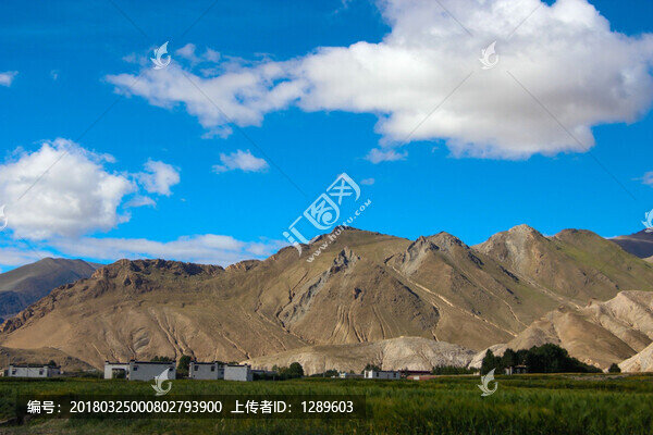 峽谷中的田野