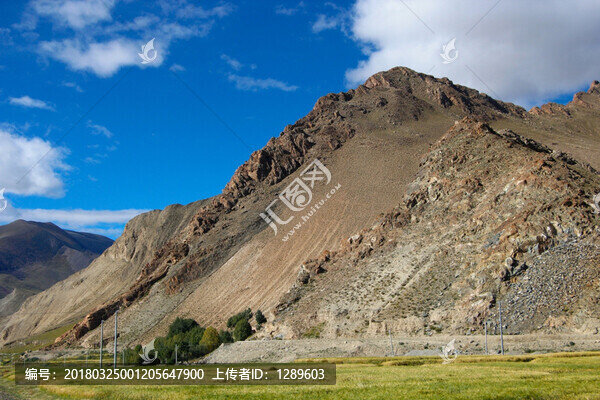 峽谷中的田野
