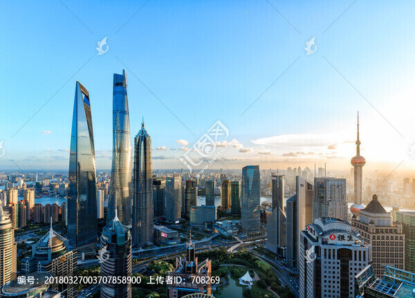 上海城市風(fēng)光之陸家嘴黃昏