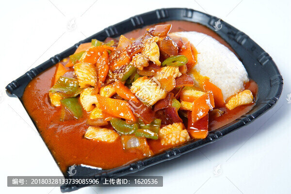 辣汁魷魚飯