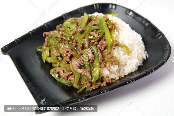 青椒肉絲飯