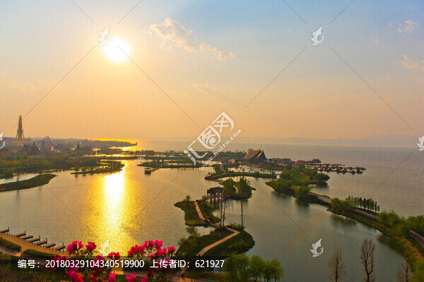 濕地,滇池,日出,日落