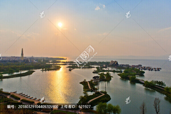 濕地,滇池,日出,日落
